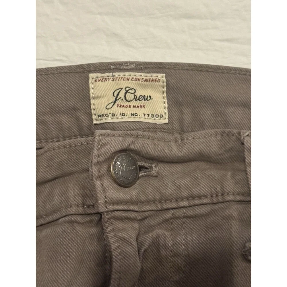 J.Crew Men's 484 Slim Fit Tapered Stretch Twill Chino Pants Brown 34x32